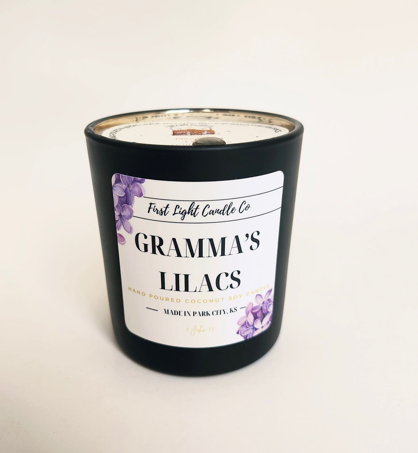 Gramma's Lilacs- 8 ounce Coconut Soy Candle