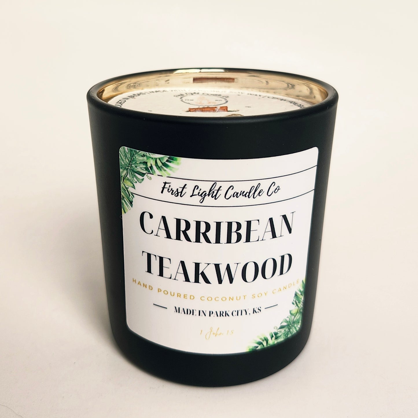 Caribbean Teakwood - 8 oz Coconut Soy Candle