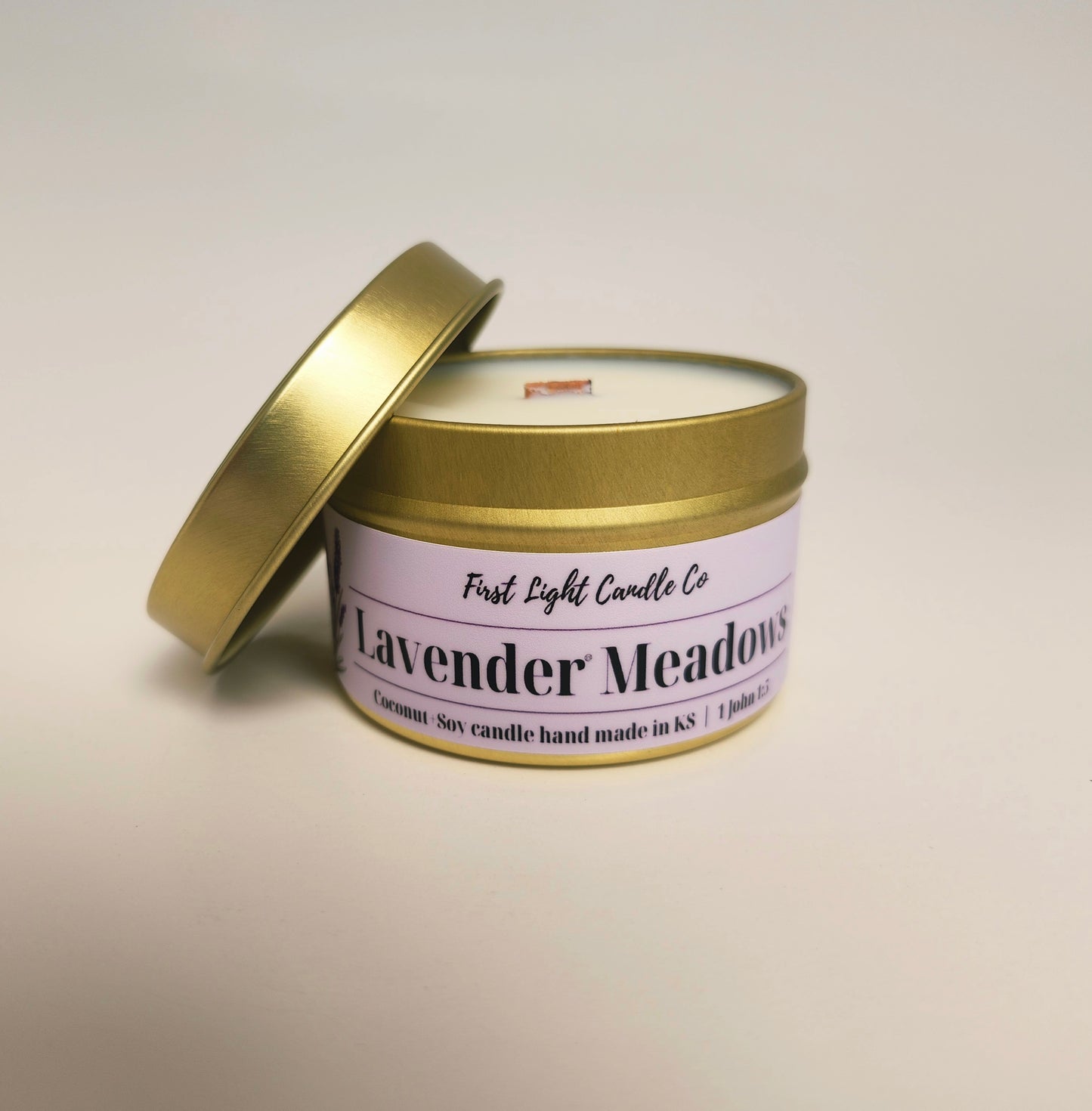 Lavender Meadows- 4 ounce Coconut Soy Candle