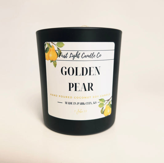 Golden Pear - 8 oz Coconut Soy Candle