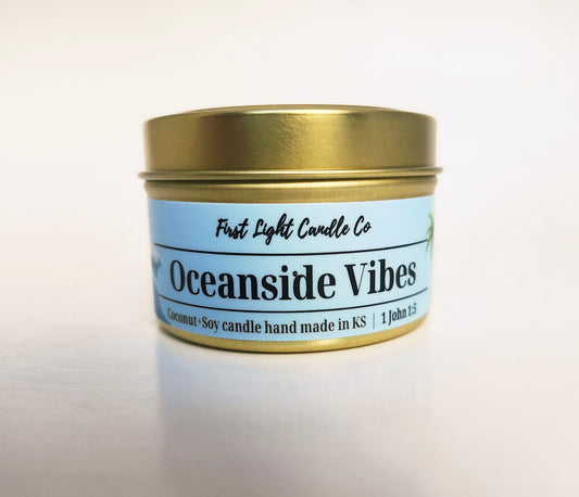 Oceanside Vibes- 4 ounce Coconut Soy Candle
