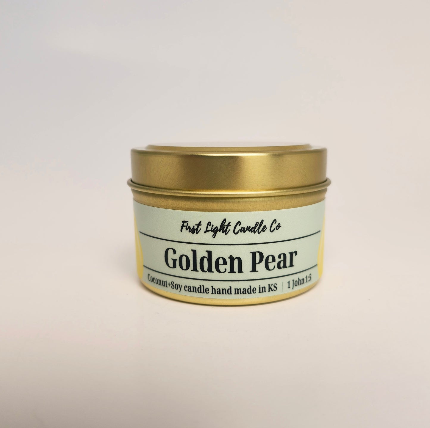 Golden Pear- 4 ounce Coconut Soy Candle