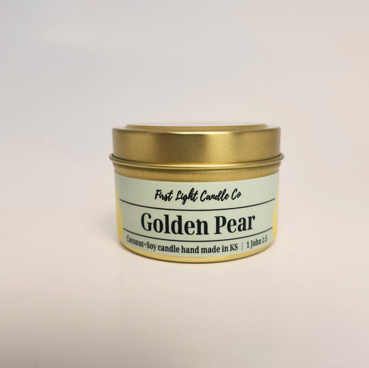 Golden Pear- 4 ounce Coconut Soy Candle