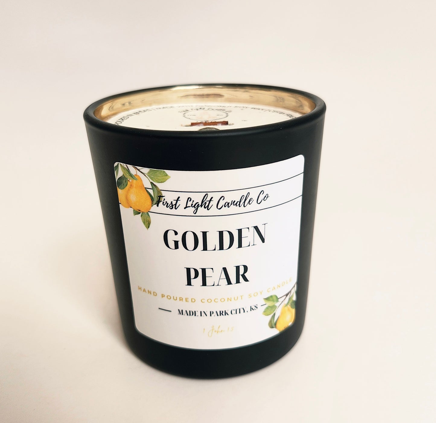 Golden Pear - 8 oz Coconut Soy Candle