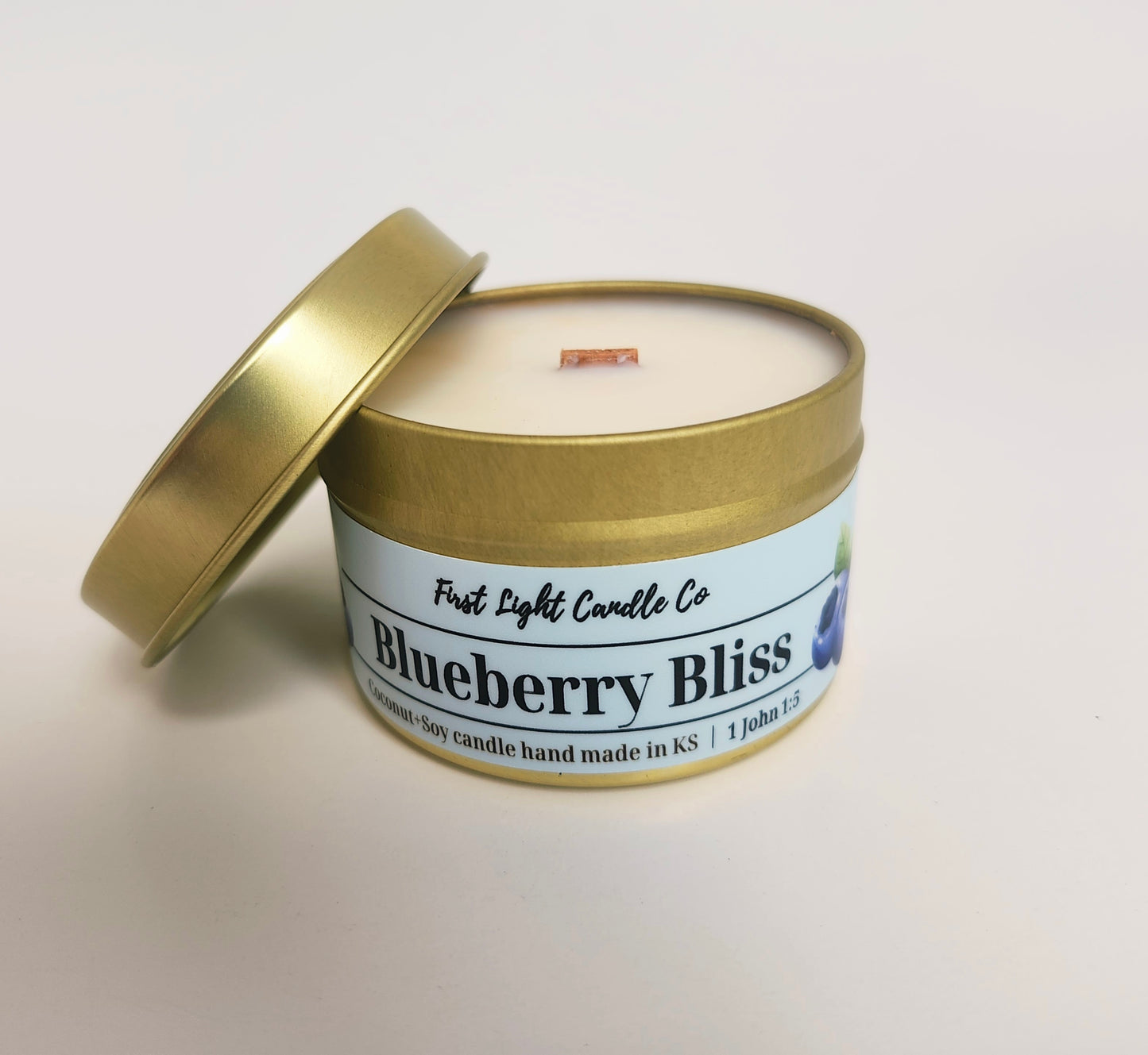 Blueberry Bliss- 4 ounce Coconut Soy Candles