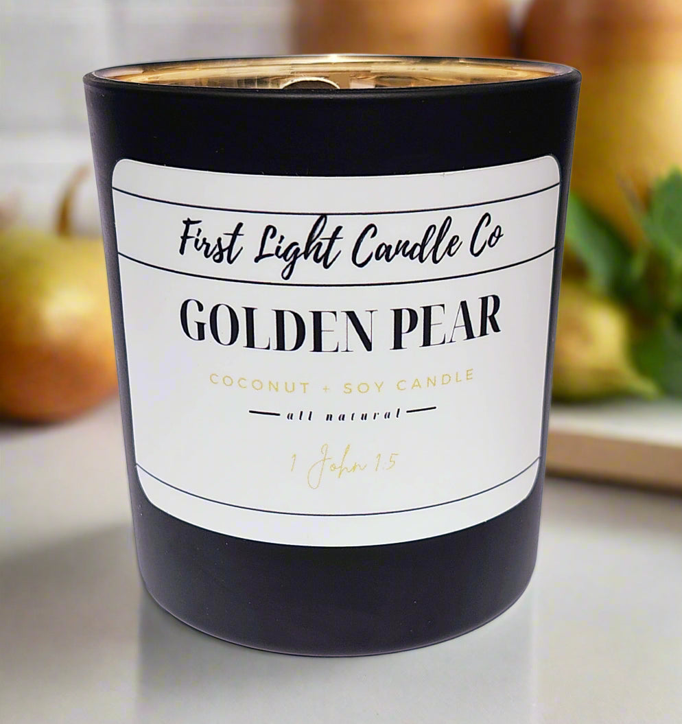 Golden Pear - 8 oz Coconut Soy Candle