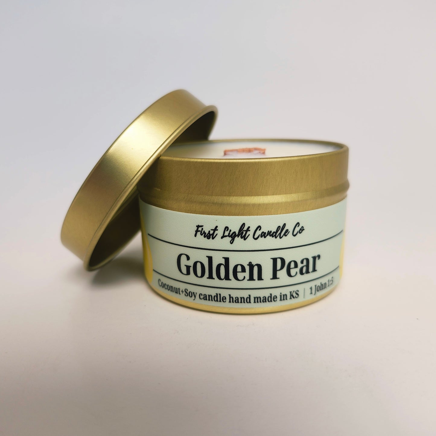 Golden Pear- 4 ounce Coconut Soy Candle