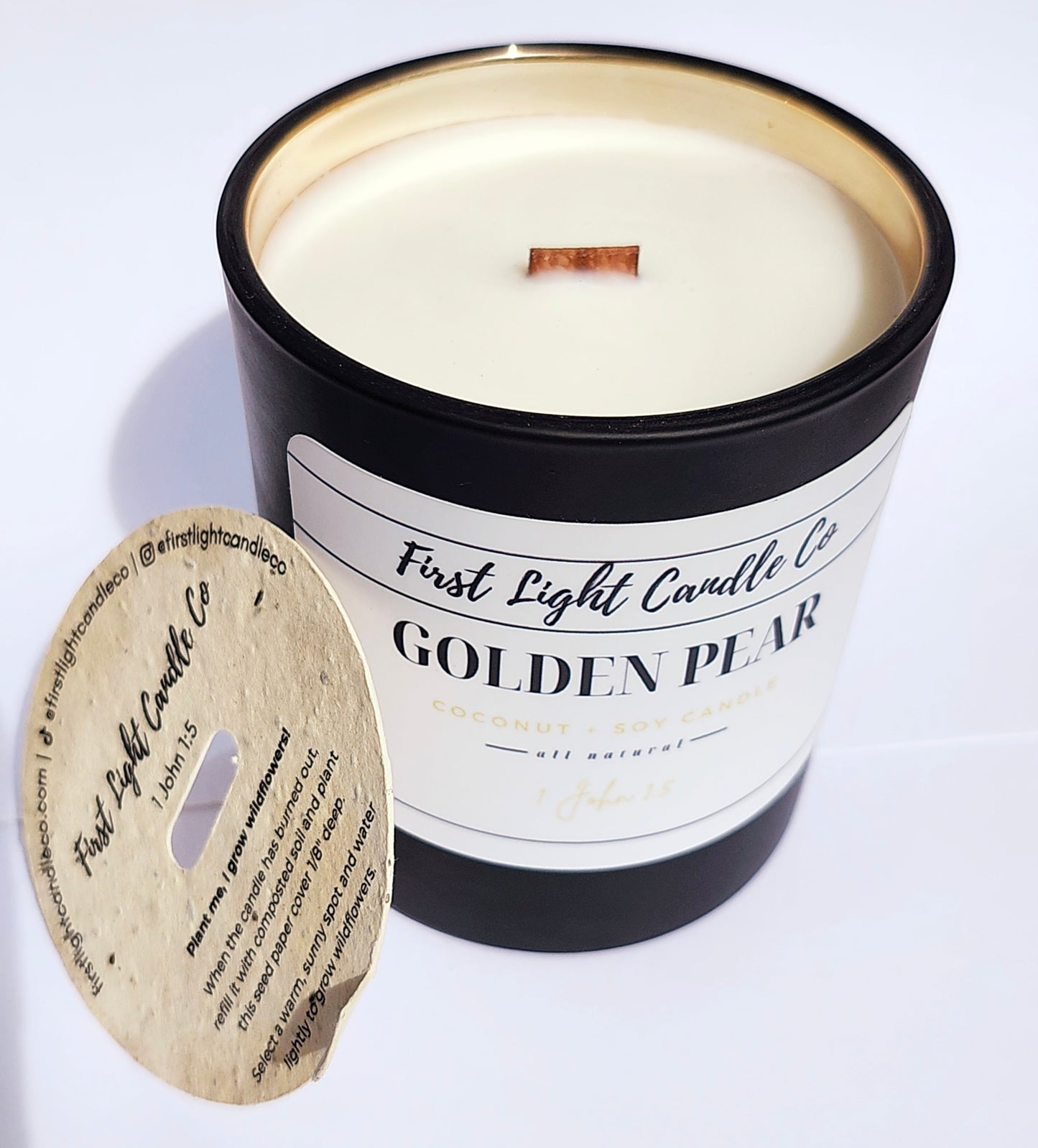 Golden Pear - 8 oz Coconut Soy Candle