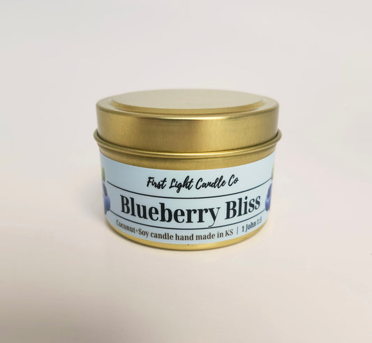 Blueberry Bliss- 4 ounce Coconut Soy Candles