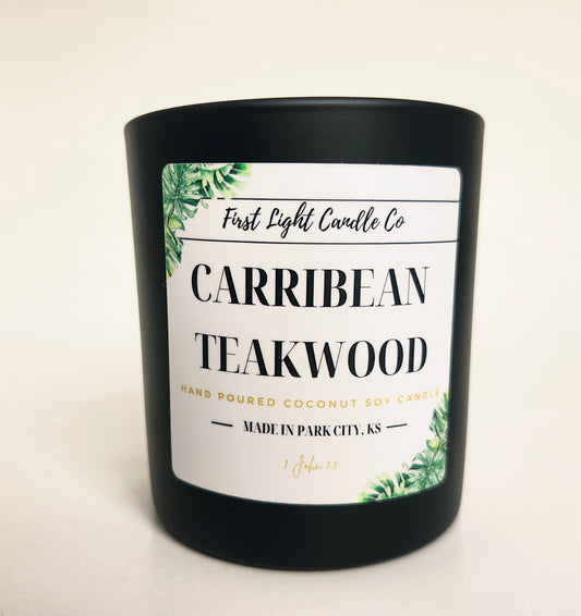 Caribbean Teakwood - 8 oz Coconut Soy Candle